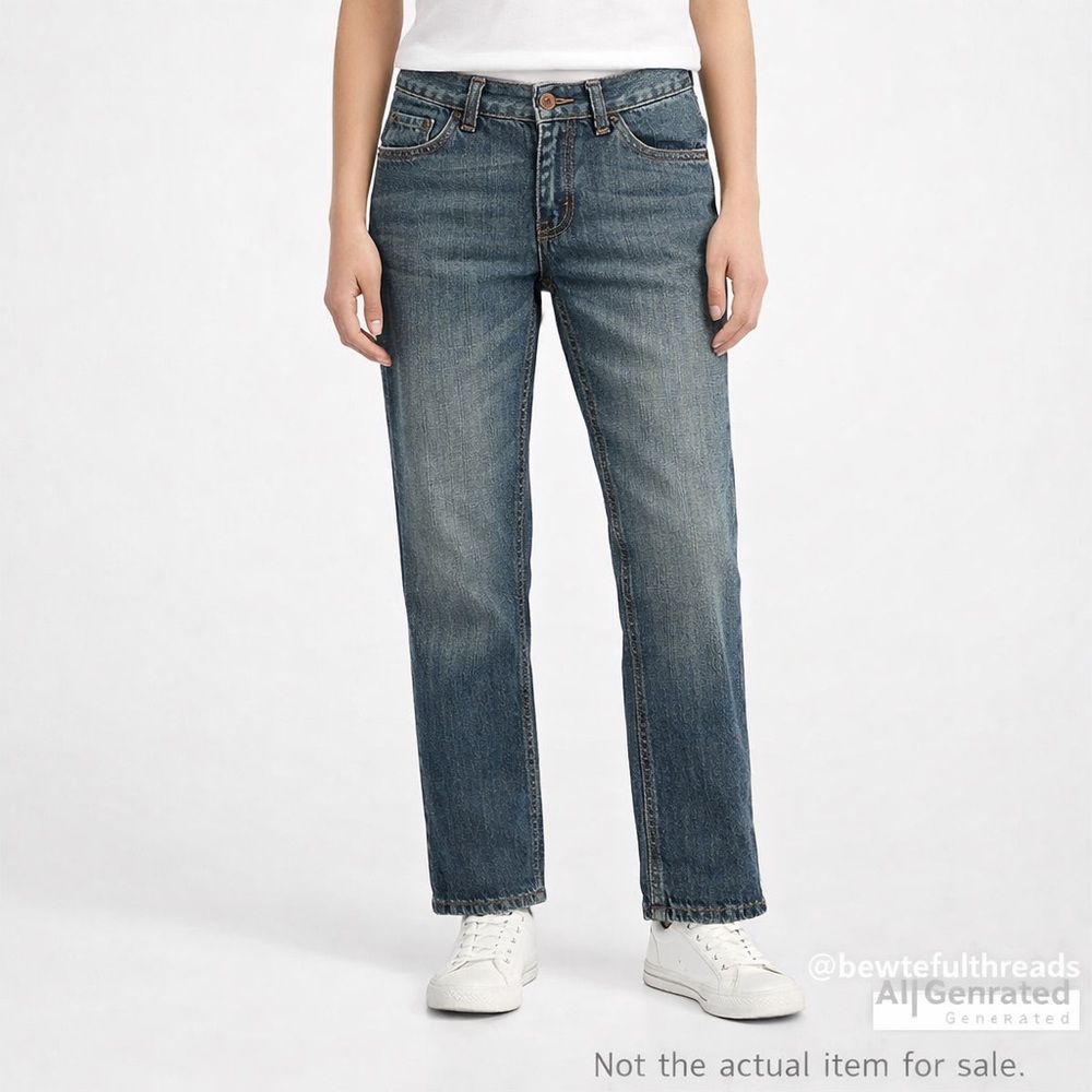 Levi’s 505 Straight Leg Jeans Cropped Petite High Rise Vintage Wash